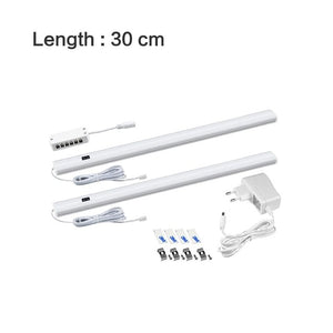 Hand Sweep Switch LED Under Cabinet Kitchen Light Bedroom Wardrobe Closet Night Lights 30/40/50cm LED Bar Light Indoor Home Lamp