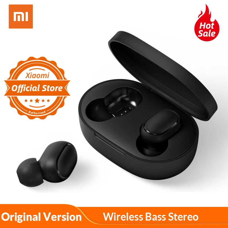 Xiaomi Redmi AirDots In Ear Bluetooth 5.0 Charging Earphone Wireless Bass Stereo Earphones With Mic Handsfree Earbuds AI Control